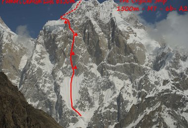 Pumari Chhish Ost (ca. 6.850m) - Christophe Ogier, Victor Saucède und Jérôme Sullivan