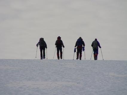 Beim Abstieg zum Lager