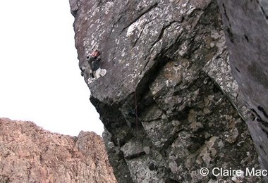 Dave MacLeod in der Headwall von Echo Wall © Claire MacLeod