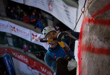 Ice climbing World Cup  Saas Fee 2018 (c) UIAA/Diego Schläppi