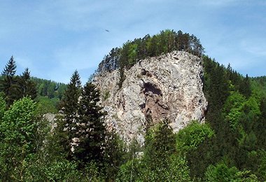 Burgstall: Auf der Westseite herrscht Erosionsgefahr!
