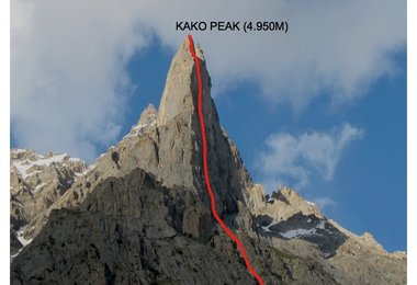 Die Route „Ramadhan“ am Kako Peak im Karakorum