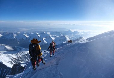Everest Gipfelgrat 8800m China