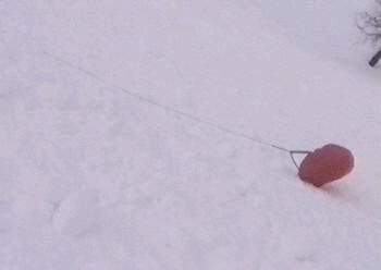 Der Lawinenball bleibt oben.
