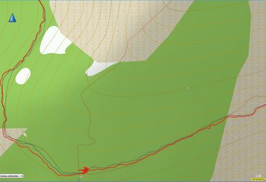 Vergleich GPS-Track (Suunto in rot, Garmin in grau)