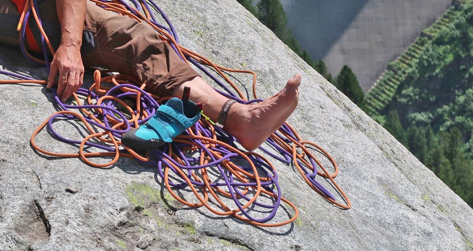 Der Ventic Air am Ende einer Mehrseillängentour.