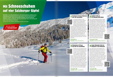 Mit Schneeschuhen auf vier Salzburger Gipfel