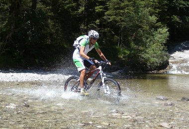 Beim Testen der X4 Kollektion in Garmisch