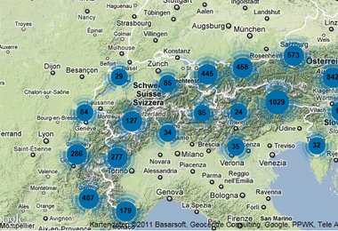 Über Google Maps in sich eine individuelle Touer mir Bergführer suchen