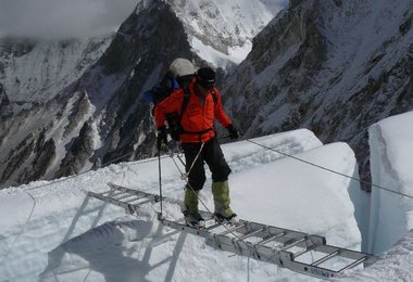 Auf dem Weg nach Lager II