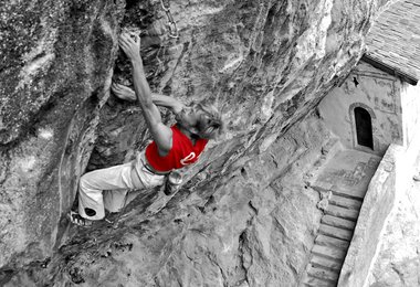 Andi Bindhammer in St.Anger 8c+/-9a © Christan Pfanzelt