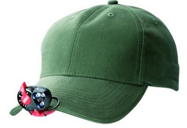 e+LITE auf einer Schildkappe montiert...