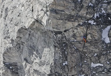 Hervé Barmasse in der Matterhorn Südwand © Damiano Levati