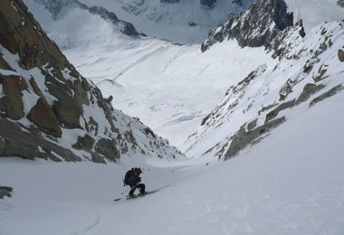 Oberer Teil des Whymper Couloirs