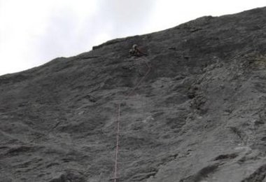 In der "Pflück den Tag" - 1. Seillänge