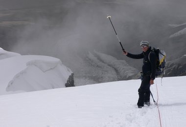 Beim Abstieg vom Koskulak, 7028 m