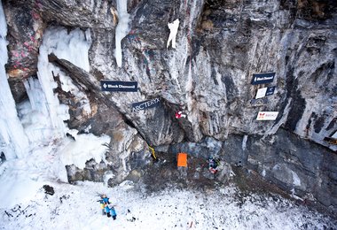 Die Wettkampfwand von Kandersteg
