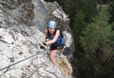 Klettersteigspaß in der Galitzenklamm