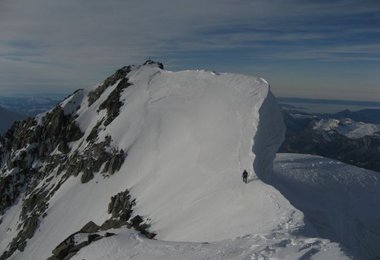 Rok Blagus am Mont Blanc du Tacul © Miha Valic