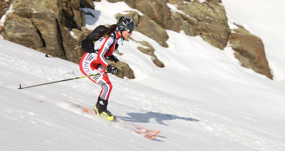 Michaela Essl in rasanter Abfahrt, Bild: Alexander Lugger