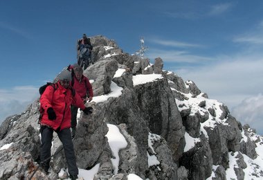 Abstieg Zwischen Oberösterreich und Steiermark auf 3.000 Metern