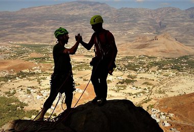 Im Reich des Sultans - Klettern im Oman (c) Lukas Pichler