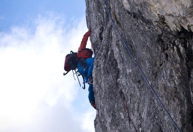 David Lama an der Loska Stena (c) Peter Ortner