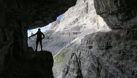 Die tolle Fotostelle - der wohl berühmteste Blick aus dem Alpinsteig.
