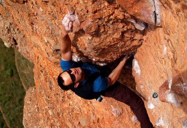 Paul Kupsa in Murciana, 7+, Riglos