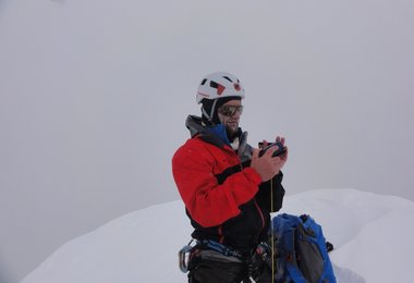 Christian Stang auf dem Gipfel