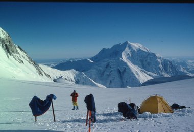 Das Camp auf dem Gletscher