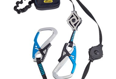 Salewa Ergo Zip Klettersteigset mit dem Ergotech Karabiner