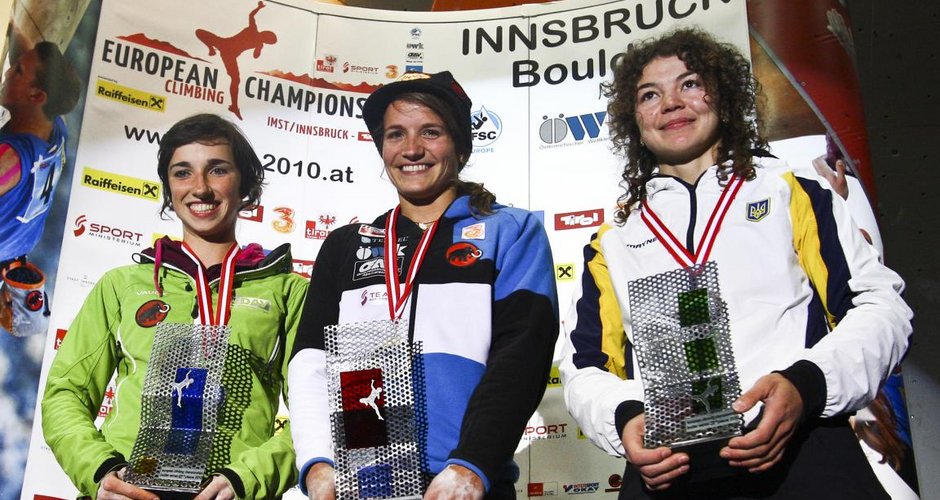 Die Europameisterinnen 2010: Juliane Wurm (GER), Anna Stöhr (AUT), Olga Shalagina (UKR) @ ÖWK
