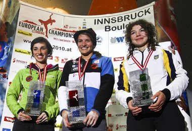 Die Europameisterinnen 2010: Juliane Wurm (GER), Anna Stöhr (AUT), Olga Shalagina (UKR) @ ÖWK