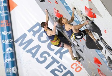 Adam Ondra und Stefano Ghisolfi im Parallel-Bewerb