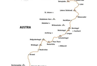 Die Route der Speedtransalp von Benedikt Böhm
