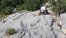 Die finale Plattenverschneidung der Una per Tutti im Val di Ledro