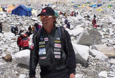 Simone Moro im Base Camp