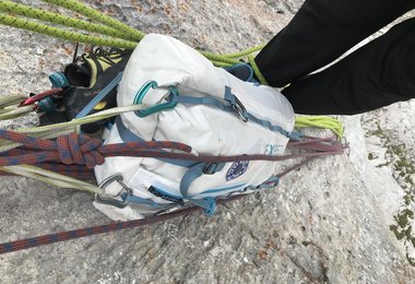 Steile Seillängen sind immer noch am Materialschonensten. (c) Stefan Brunner