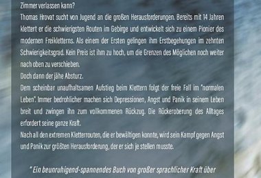 Buchrücken von "Die Eroberung des Unsichtbaren: Mut beim Klettern - Angst im Leben"