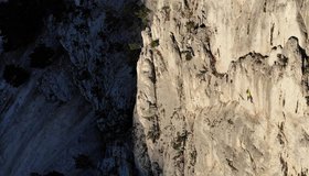 Richard Starkl in der 2. Seillänge der Route Kopfgeld