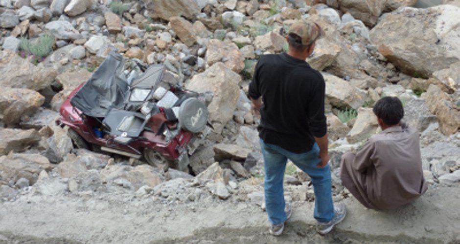 Unser Jeep mit Fahrer und unserem Begleitoffizier Foto: Gerlinde Kaltenbrunner