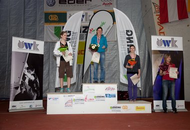 Sieberbild ÖSTM 2010: Speedbewerb Damen Bacher B. 2. Elmer 3. Bacher K.  Foto: ÖWK – Heiko Wilhelm