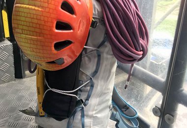 Bereit für mehrere Tage am Gletscher. (c) Stefan Brunner