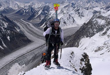 Daniel kurz unterhalb von Lager III