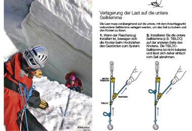 Spaltenbergung auf dem Gletscher