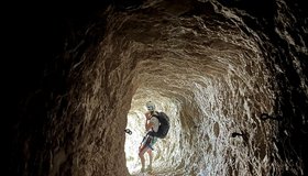 die letzten Meter zum Ausgang des Tunnels