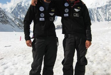 Andreas Nothdurfter und Daniel Kopp im Basecamp