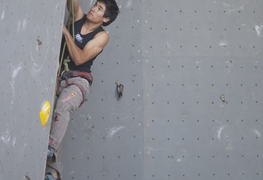 David Lama in Puurs © Heiko Wilhelm