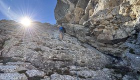 Ostwandrampe 3. Seillänge